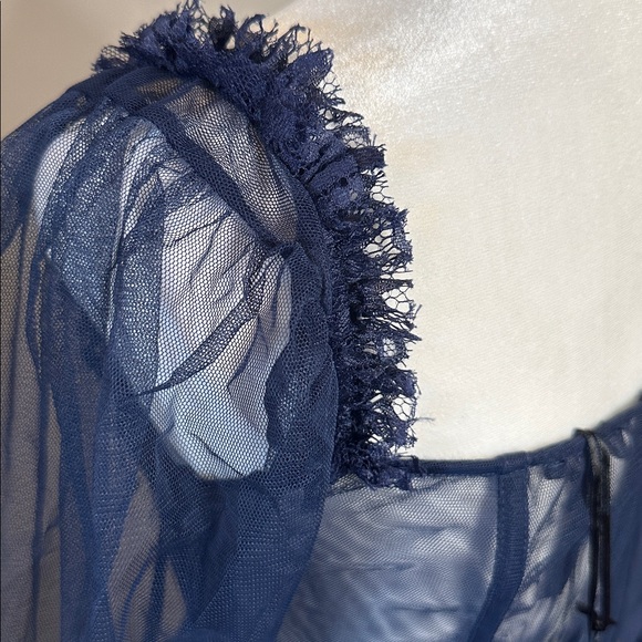 NWT Dolls Kill Dance with Death Maxi Dress - Navy - Picture 13 of 15